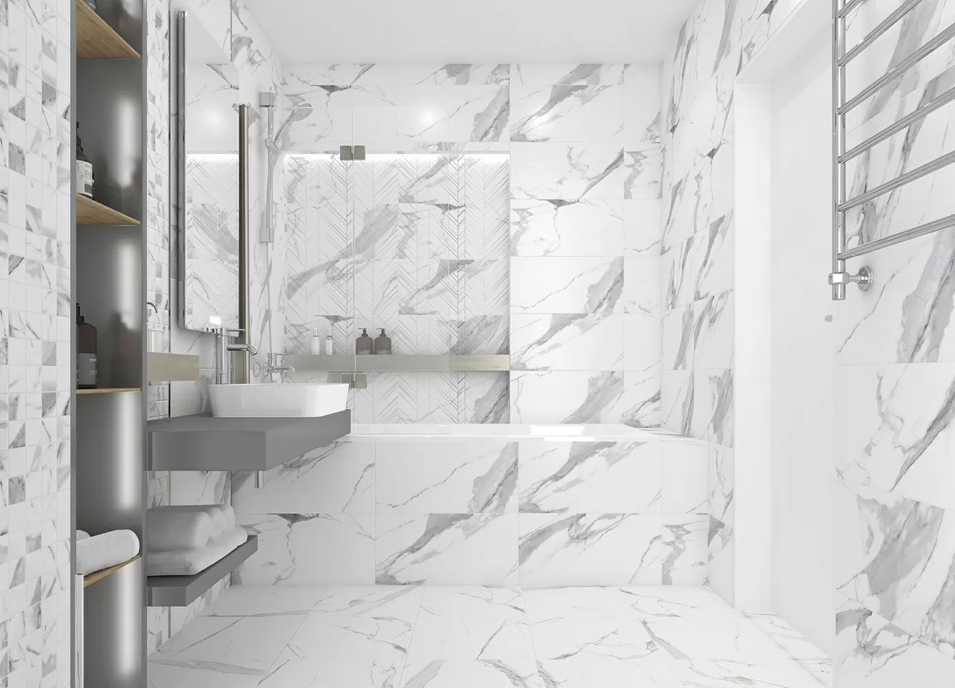 Мозаика Suite Мозаика микс белый 29,7х29,7