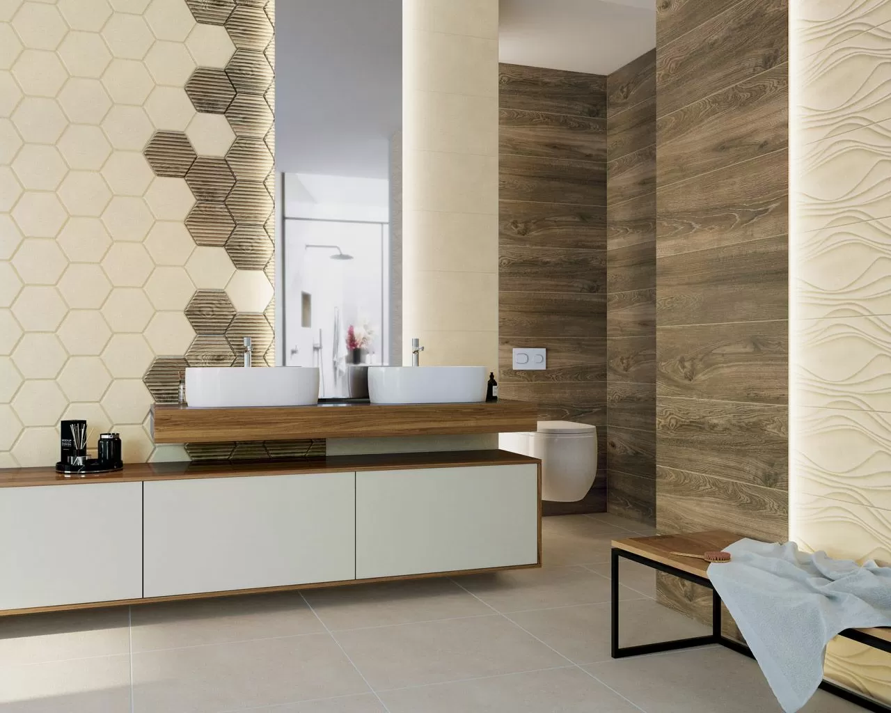 Плитка Serene Bianco Inserto 25x75