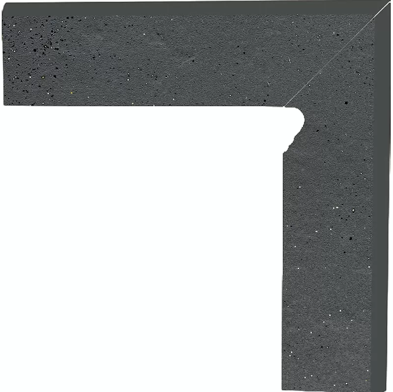 Клинкерная плитка Semir Grafit Цоколь правый (B+A)30х8,1