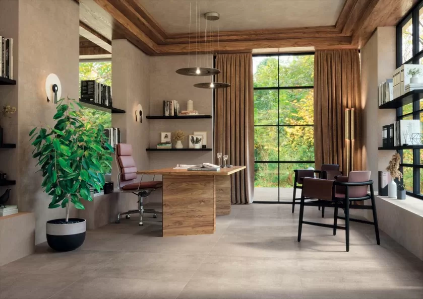Керамогранит 620090000930 Rinascente Grey Round LASTRA 20mm 60x60