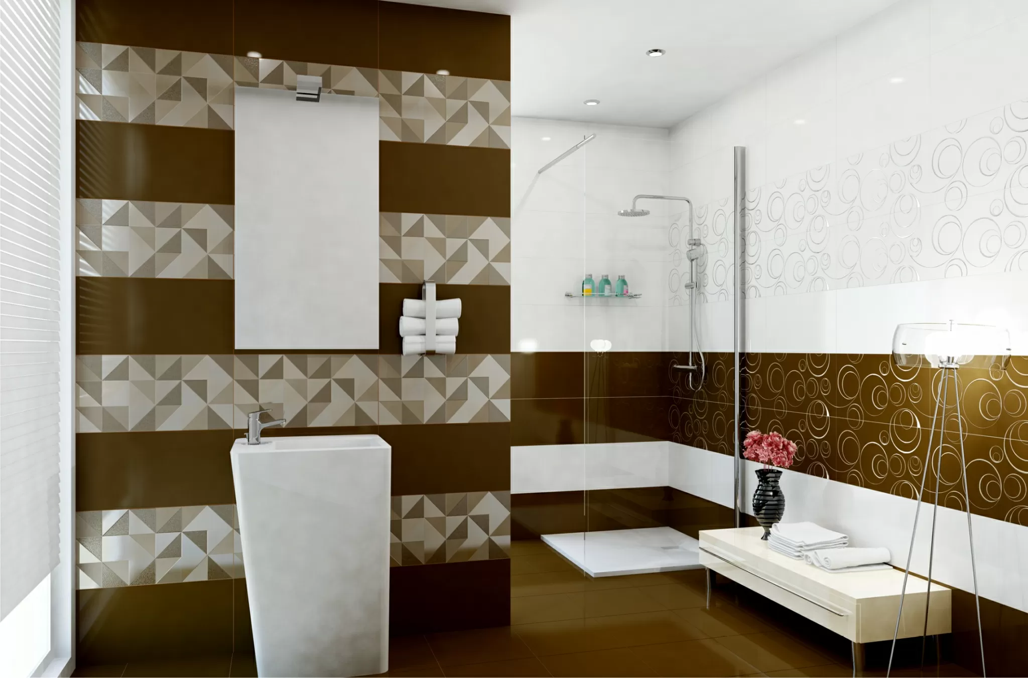 Плитка Decor Stella Geometrico Grigio 63x31.5