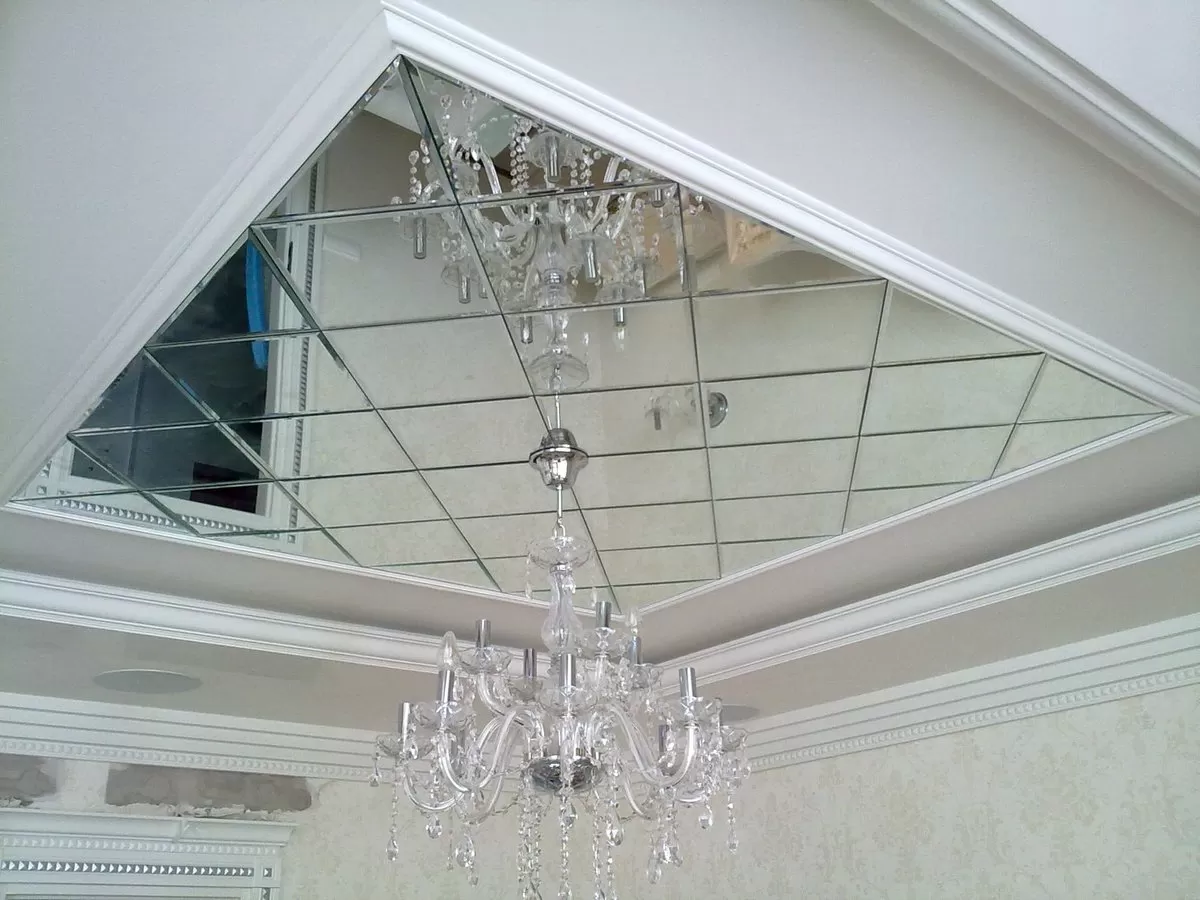 Плитка РЗС1-02 Зеркальная серебряная РОМБ 30х51