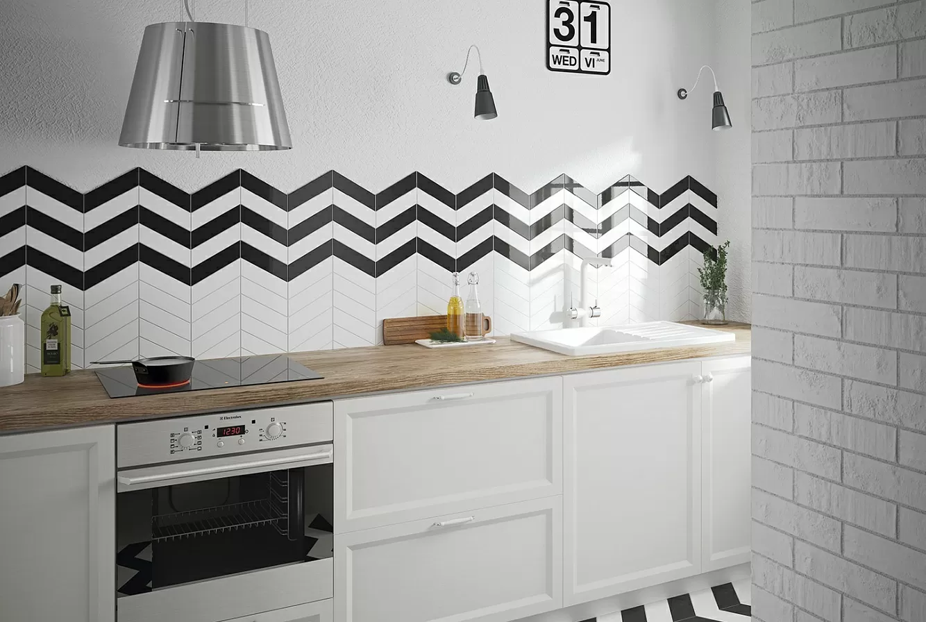 Керамогранит 23200 Chevron Gris Mate Left 9x20,5