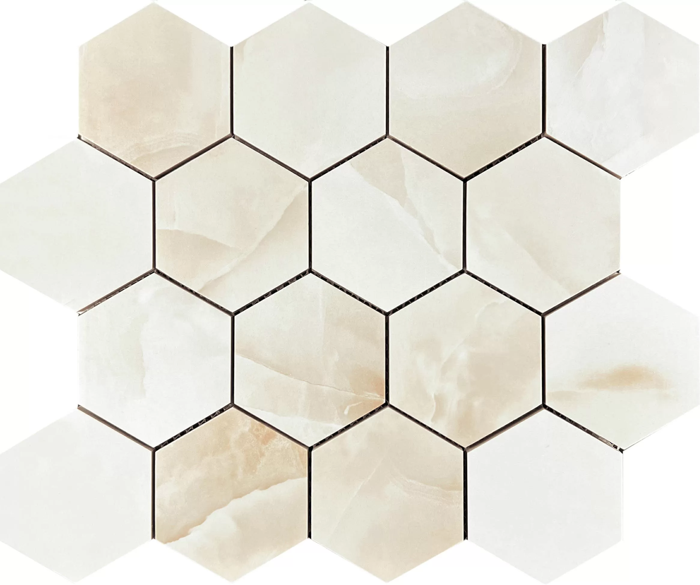 Мозаика Mosaic Antisky Hexagone 28x33