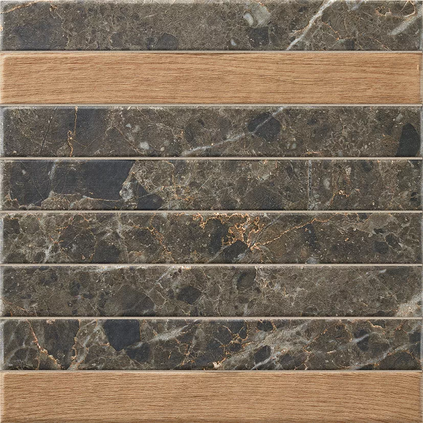 Плитка Capri Brick Black Mix 35x35