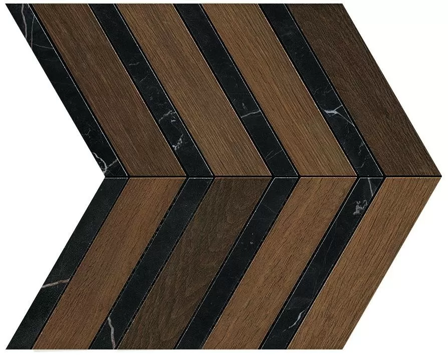 Мозаика AOYI Heartwood Moka Marble Chevron 29,4x28,7