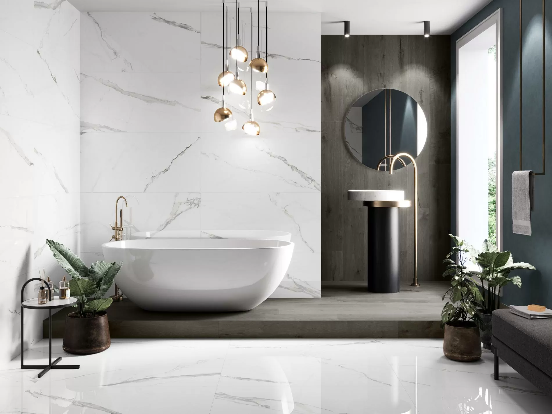 Керамогранит 004.869.0012.09556 CELLINI BLANCO leviglass Rect. 60x120