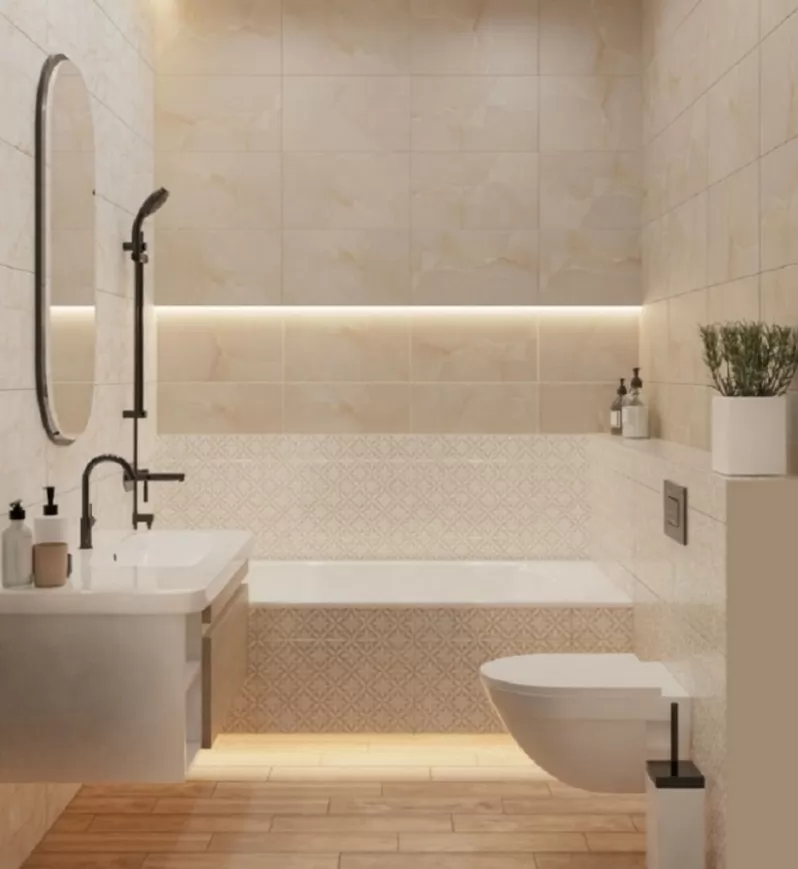 Плитка 010100001410 Donna beige wall 03 30x50