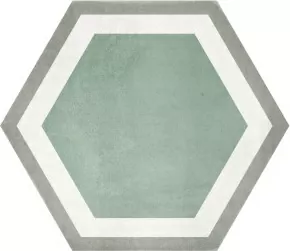 Керамогранит SIX Cementine Pisa Aqua 23x27