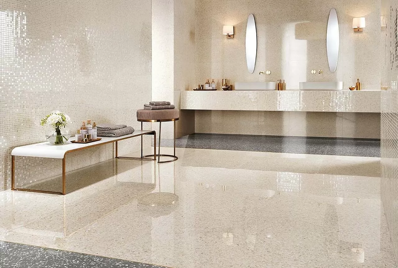 Керамогранит AZZC Marvel Terrazzo Mix Warm Lappato 60x60