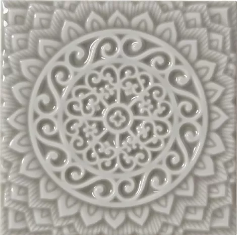 Плитка ADST4080 RELIEVE MANDALA UNIVERSE GRAYSTONE 14,8x14,8