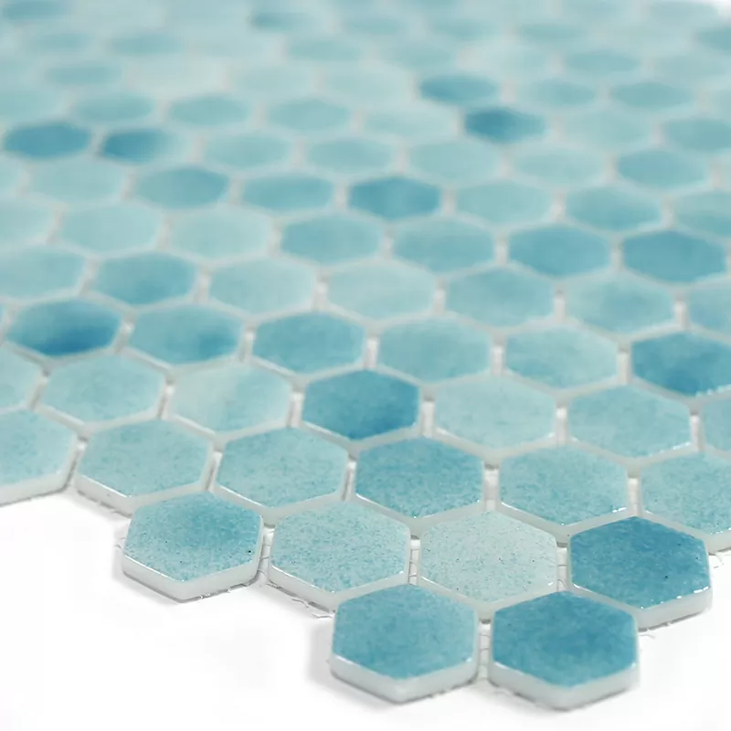 Мозаика STP-BL017-HEX стекло (25) 300х300