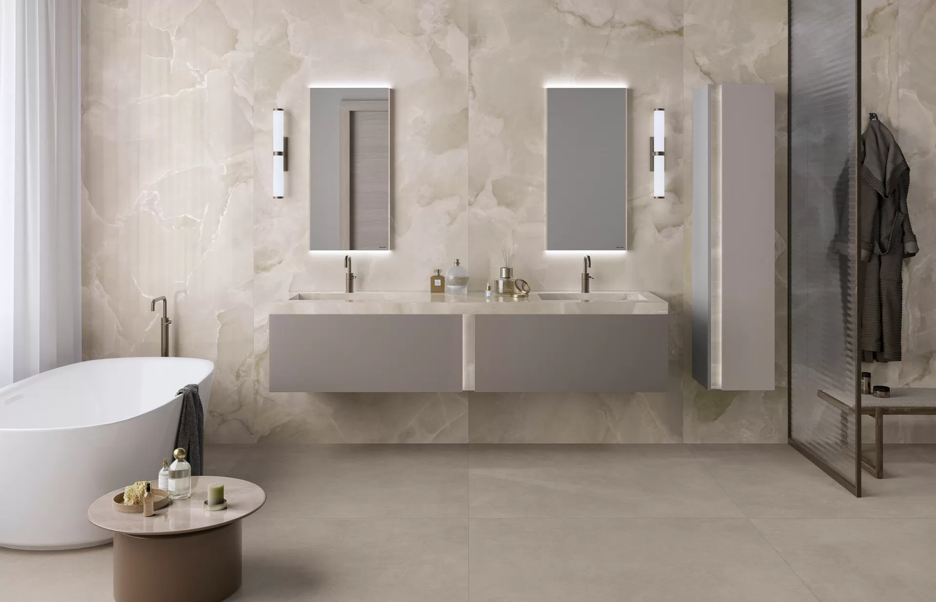 Керамогранит CAA9 Onyce ON05 Argan Lux SQ 6mm 120х278