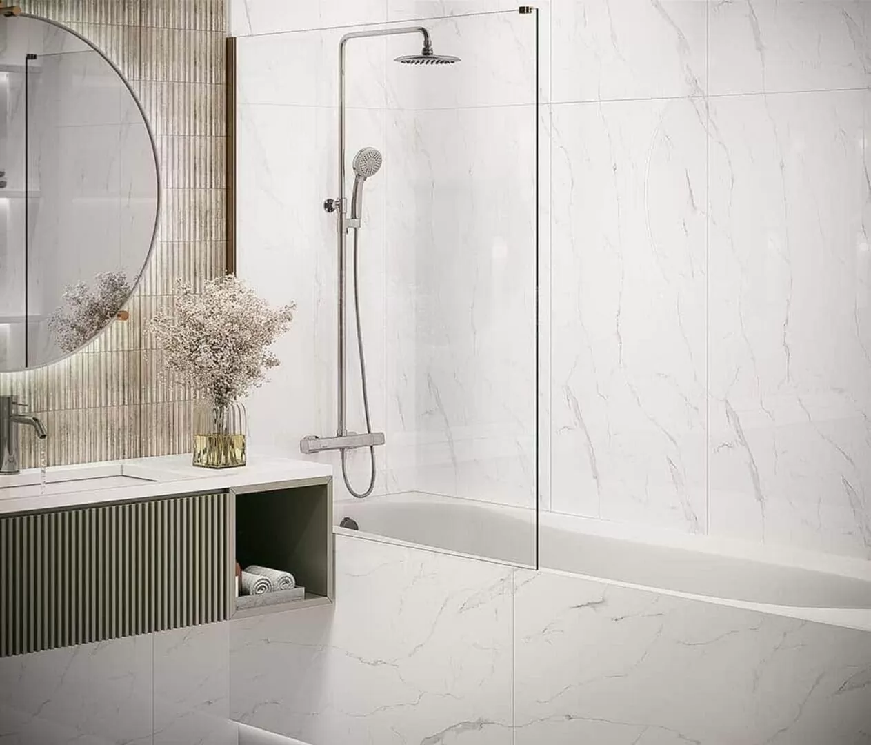 Керамогранит Statuario Rock Glossy 80x160