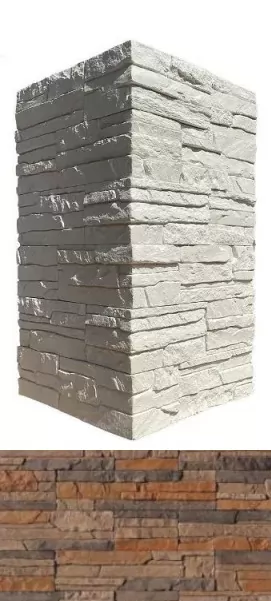 Искусственный камень 292-45 Хайлэнд угол 9,5х17,2x9,5x0,7–1,7