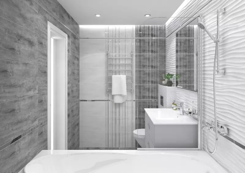 Плитка Декор Concrete Vimp серый 30х60