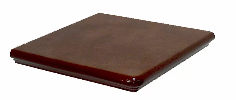 Клинкерная плитка Ступень угловая 124 Umbra Braun 32x32x9,5