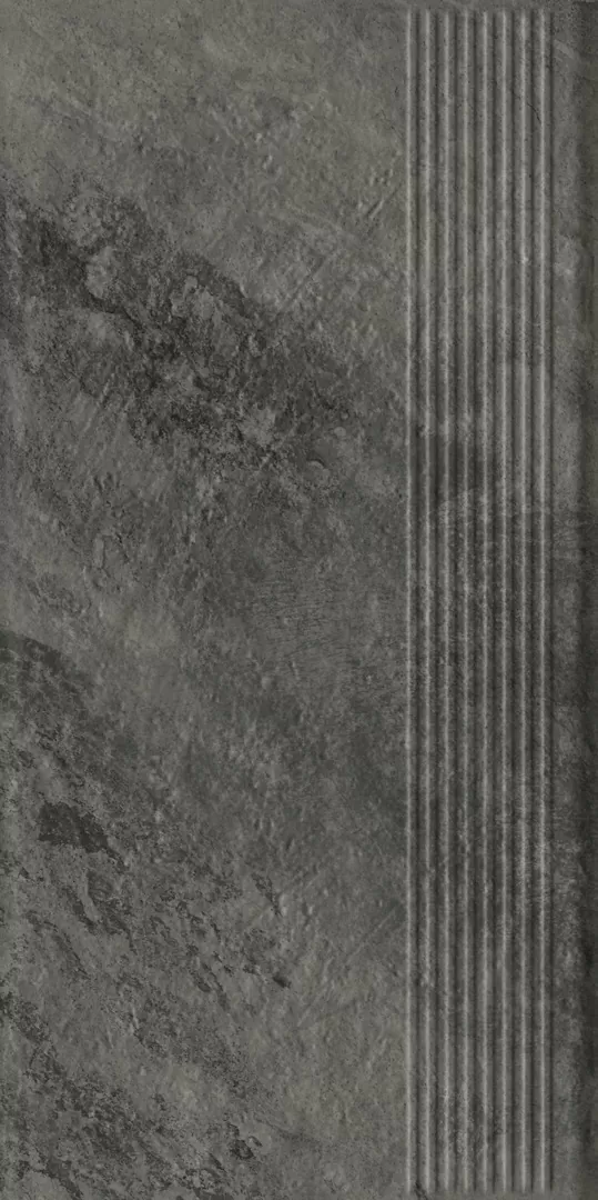 Клинкерная плитка Ardis Dark Stopnica Prosta Struktura Mat 30x60