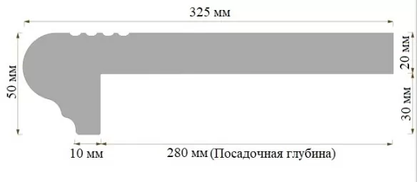 Клинкерная плитка Фронтальная ступень 414 Песочный 30x32.5