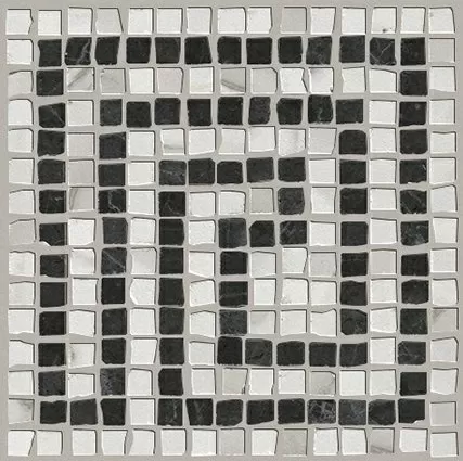 Керамогранит fMAQ Angolo Greca Statuario Grafite Mosaico 20*20
