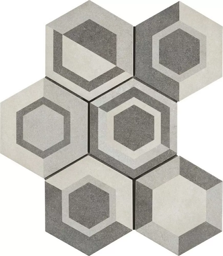 Керамогранит R4DT Rewind Decoro Geometrico Vanilla 21х18.2