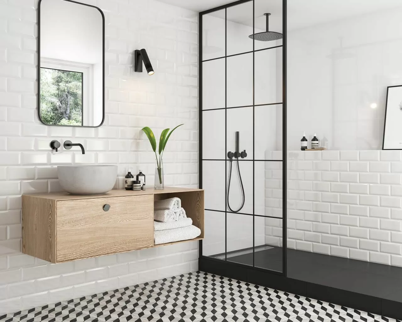 Керамогранит Modern Bianco Struktura 19.8x19.8