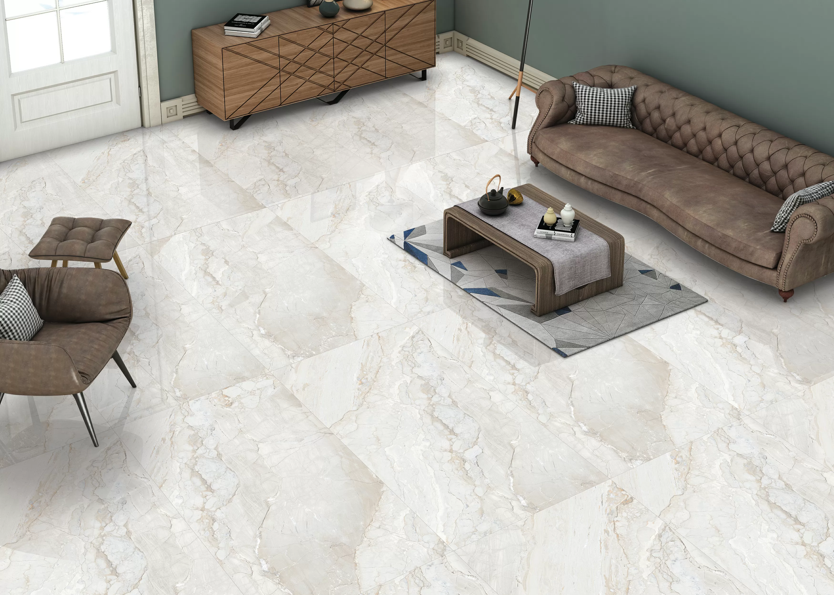 Керамогранит NTT99514M Gravel White Mat 60x120