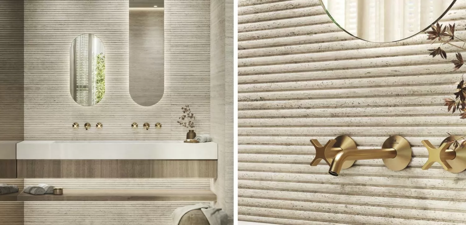 Плитка 100371178 Taranto Marfil Stripe 59.6х150