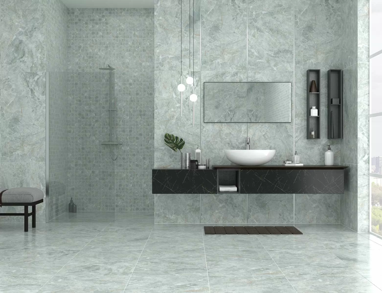 Мозаика Mosaic Quartz Green 300x300