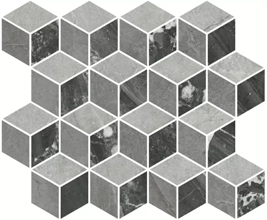 Мозаика T017/48008 Декор Риальто 1 мозаичный глянцевый 45x37,5x1