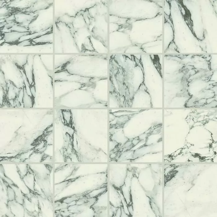 Мозаика 756816 Stones 2.0 Arabescato White Glossy Mosaico 6mm 7,5x7,5 30x30