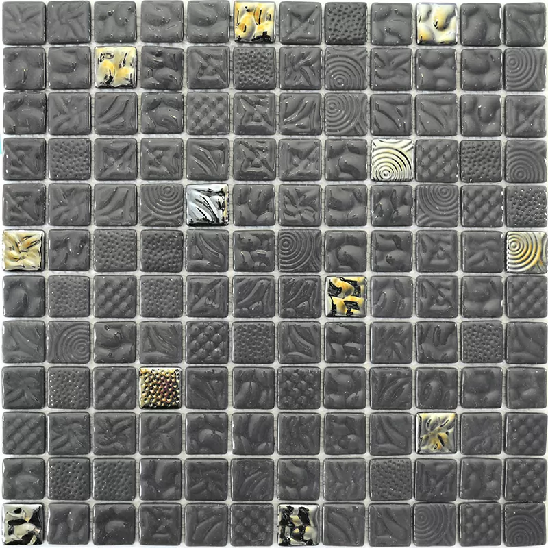 Мозаика STP-GR013-L стекло с перламутром (25х25) 317х317