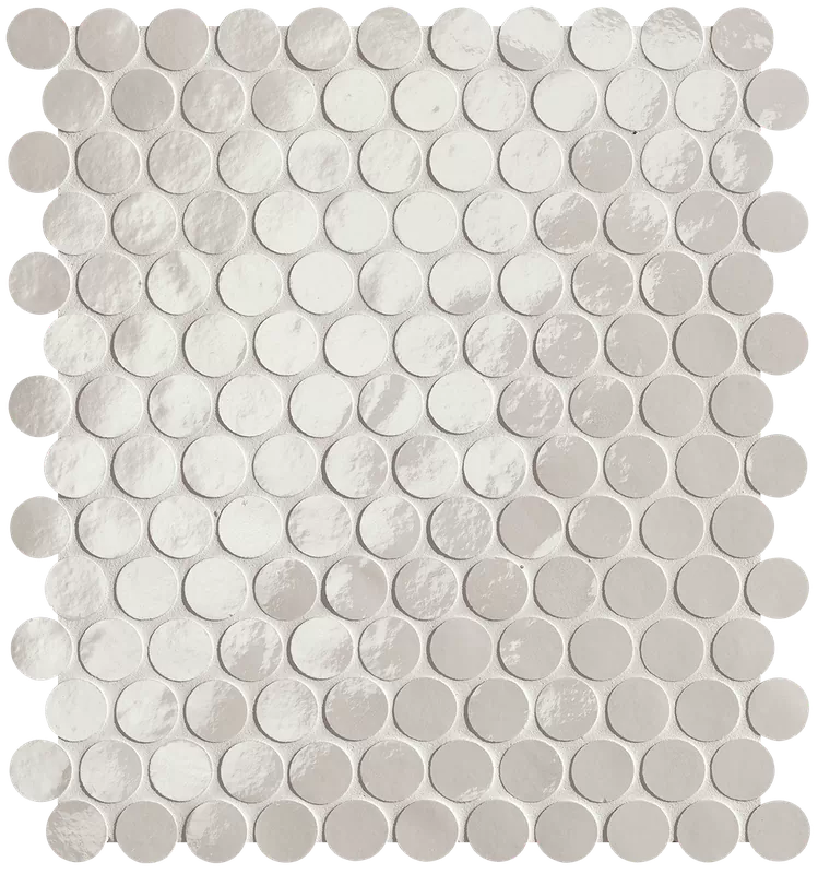 Мозаика fROI Glim Ghiaccio Round Mosaico Brillante 29,5x32,5
