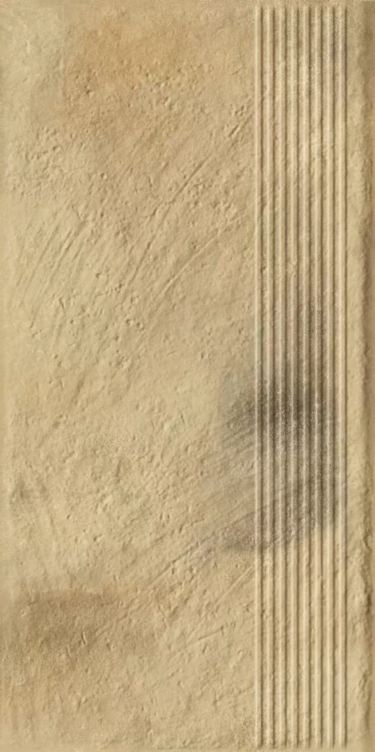 Клинкерная плитка Eremite Sand Stopnica Prosta Struktura Mat 30x60