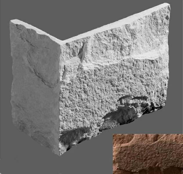 Искусственный камень Угловой элемент Турин 360 17,6/7,4(26/12,5)x14.5x3