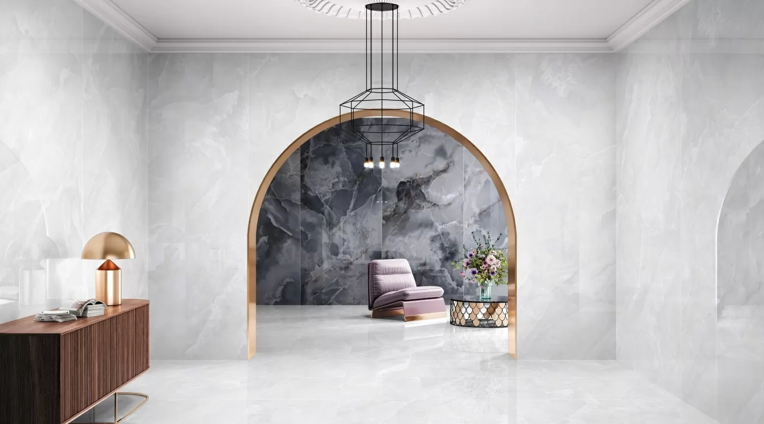 Керамогранит Lumino Pearl Blanco 60х120