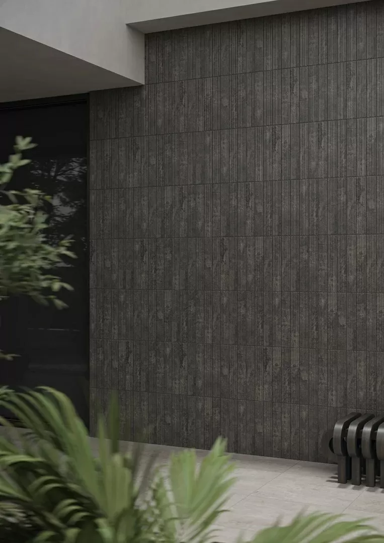 Клинкерная плитка Carrizo Grey Elewacja Struktura Stripes Mix Mat 40x6,6