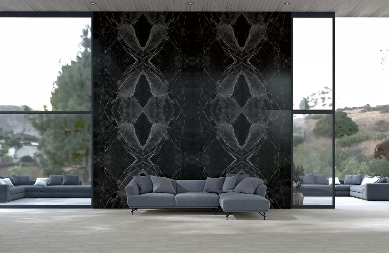 Керамогранит Black Calacatta Kristal Parlak Nano Rectified 120x240