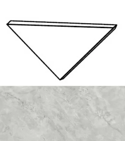 Керамогранит AGJ8 Marvel Grey Cloud Corner A.E. Silk 1x1