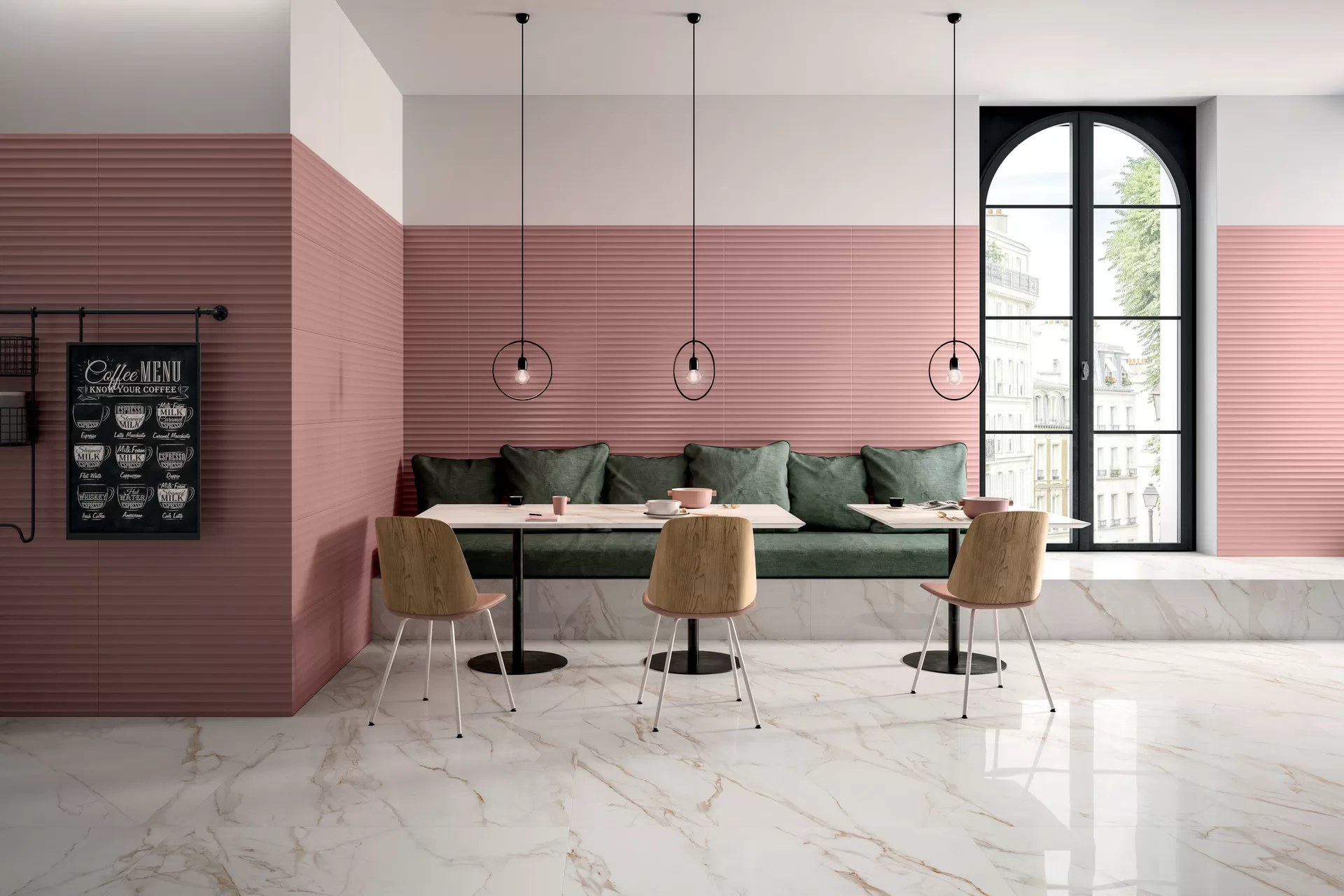Плитка E978 Bold Marsala Round Rett 40х80