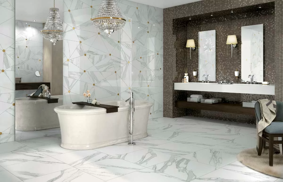 Керамогранит TP78 JW14 Statuario Venato LUC SQ 120x120