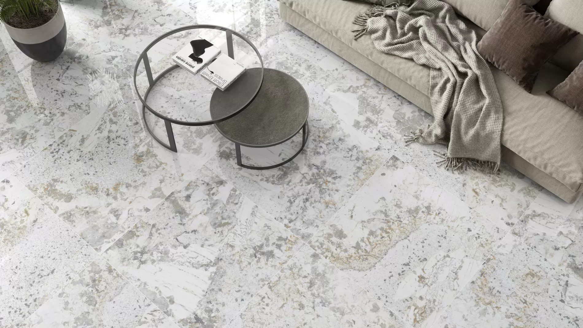 Керамогранит Cr. Scandic Blue Leviglass Rect. 60x120