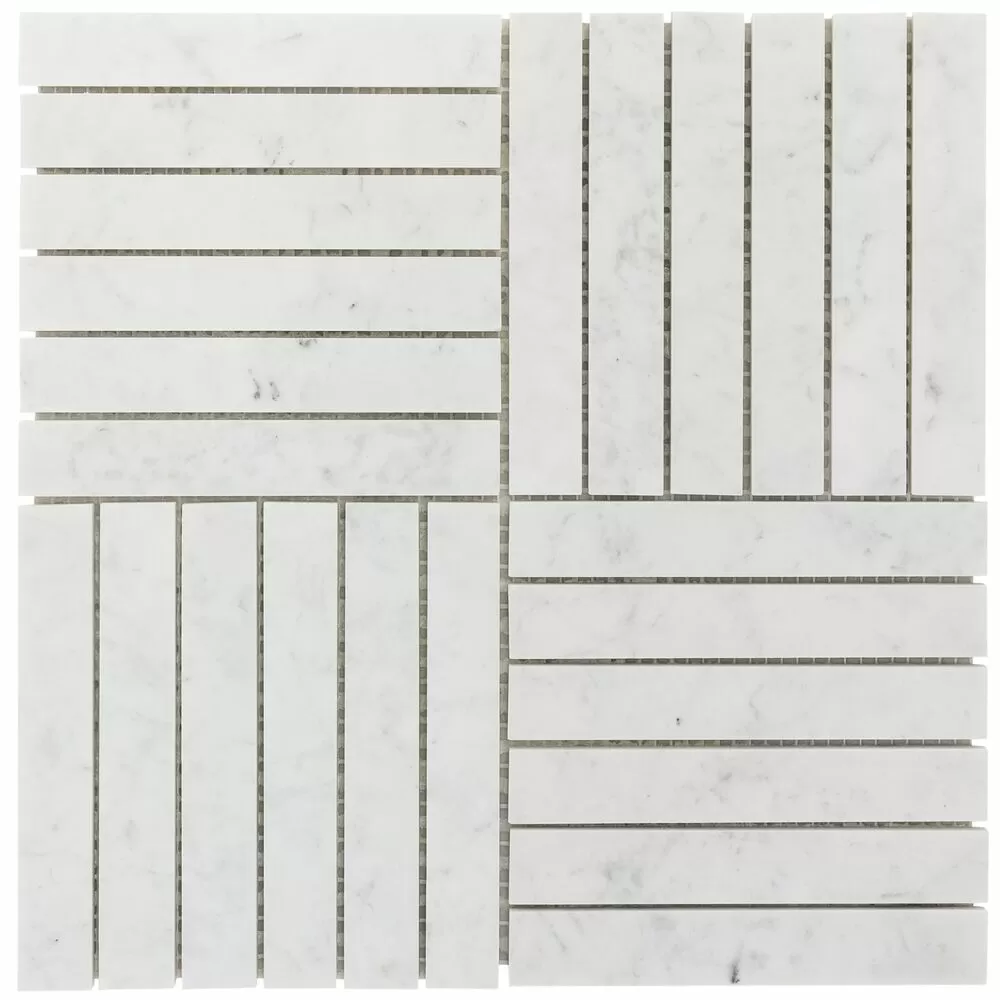 Мозаика DAO-636-23-148-8 Carrara 2.3х14.8 30х30