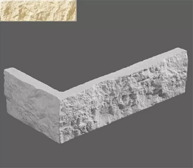 Искусственный камень Угловой элемент Неаполь 050 9,4/20x5,2x1,2