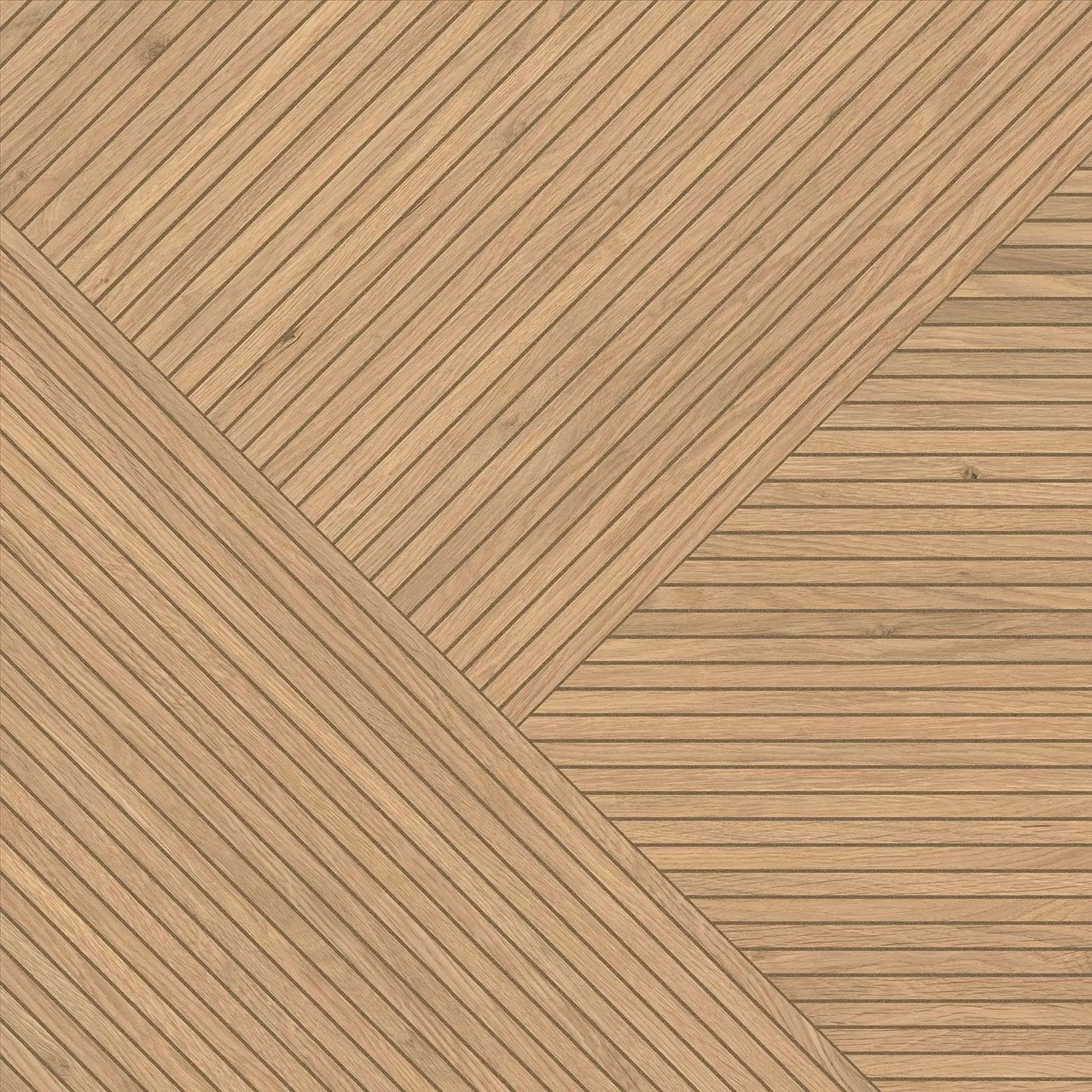 Керамогранит AX4O Log Icon Oak Modern Frame 2 60x60