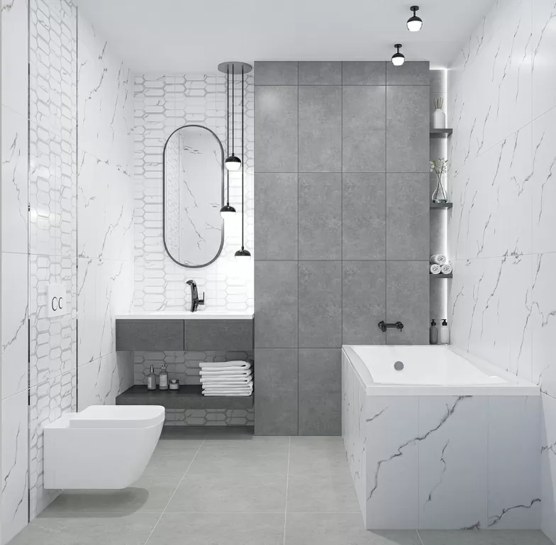 Плитка Calacatta Opaco Diamond 31.5x63