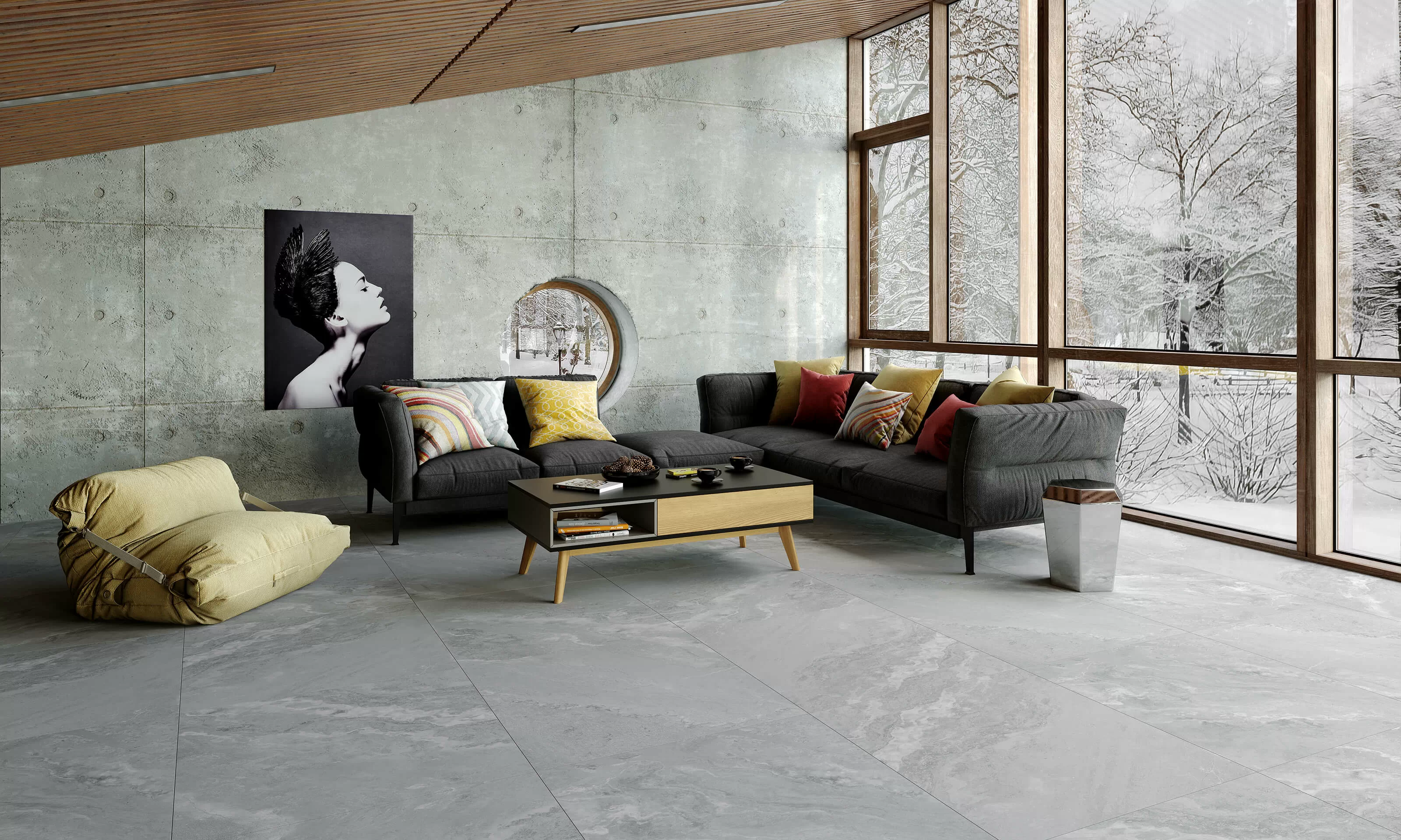 Керамогранит 1050 Canyon Oxford Grey Grip 120x60