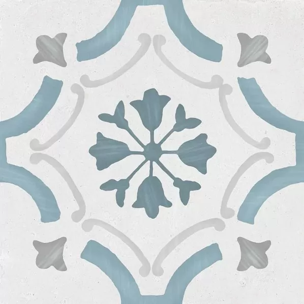 Керамогранит Sirocco Blue Ornate 22,3x22,3