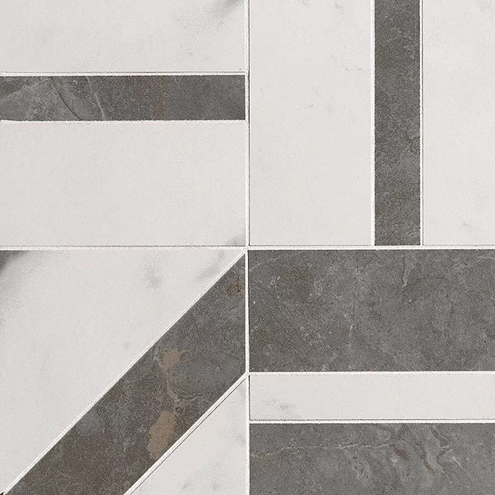Мозаика fRDM Carrara / Pietra Grey Deco Mosaico 30x30