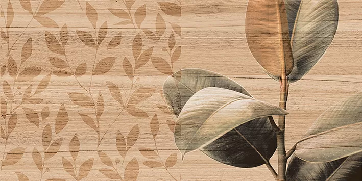 Плитка 08-01-15-2454 Organic коричневый узор 20х40